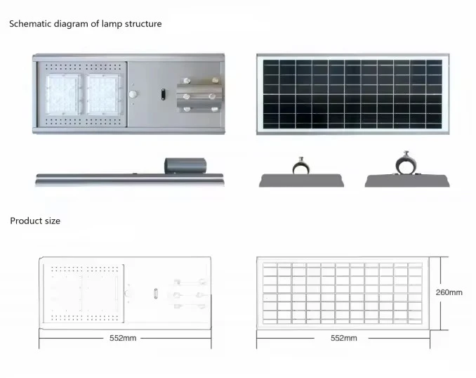 Outdoor Waterproof Road All In One Solar Street Light best